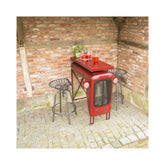 Masa de bar rosie din metal 101 cm Tractor Esschert Design